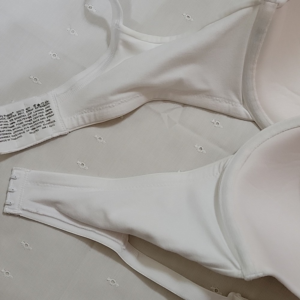 Barely There Spillage Solved White Underwire Bra Style 4677 34d View 5